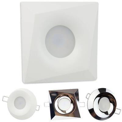 6x LED Einbau-Strahler Set 5W 7W flach 3D 12 Volt MR16 Spot 70mm Leuchte Panel