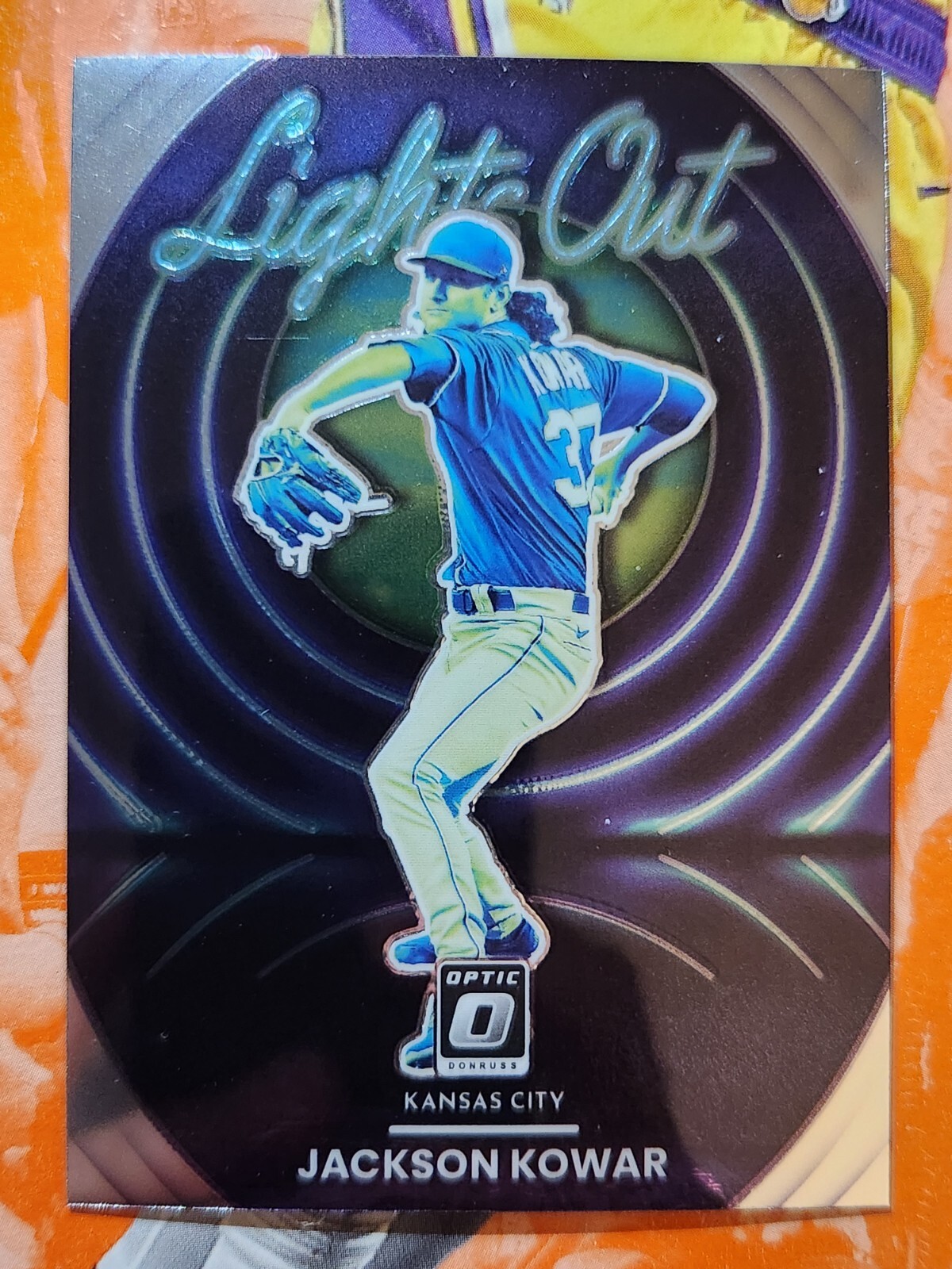 2022 Optic Baseball LO4 Jackson Kowar Royals Lights Out Insert eBay