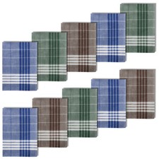 10 FARBIGE HERREN STOFF TASCHENT&Uuml;CHERARABIAS100% BAUMWOLLEHANDKERCHIEFSWOW
