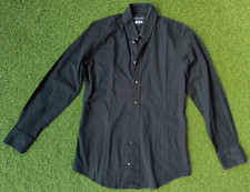 Dolce & Gabbana Gold Black Button-Down Dress Shirt Size 15.75/40