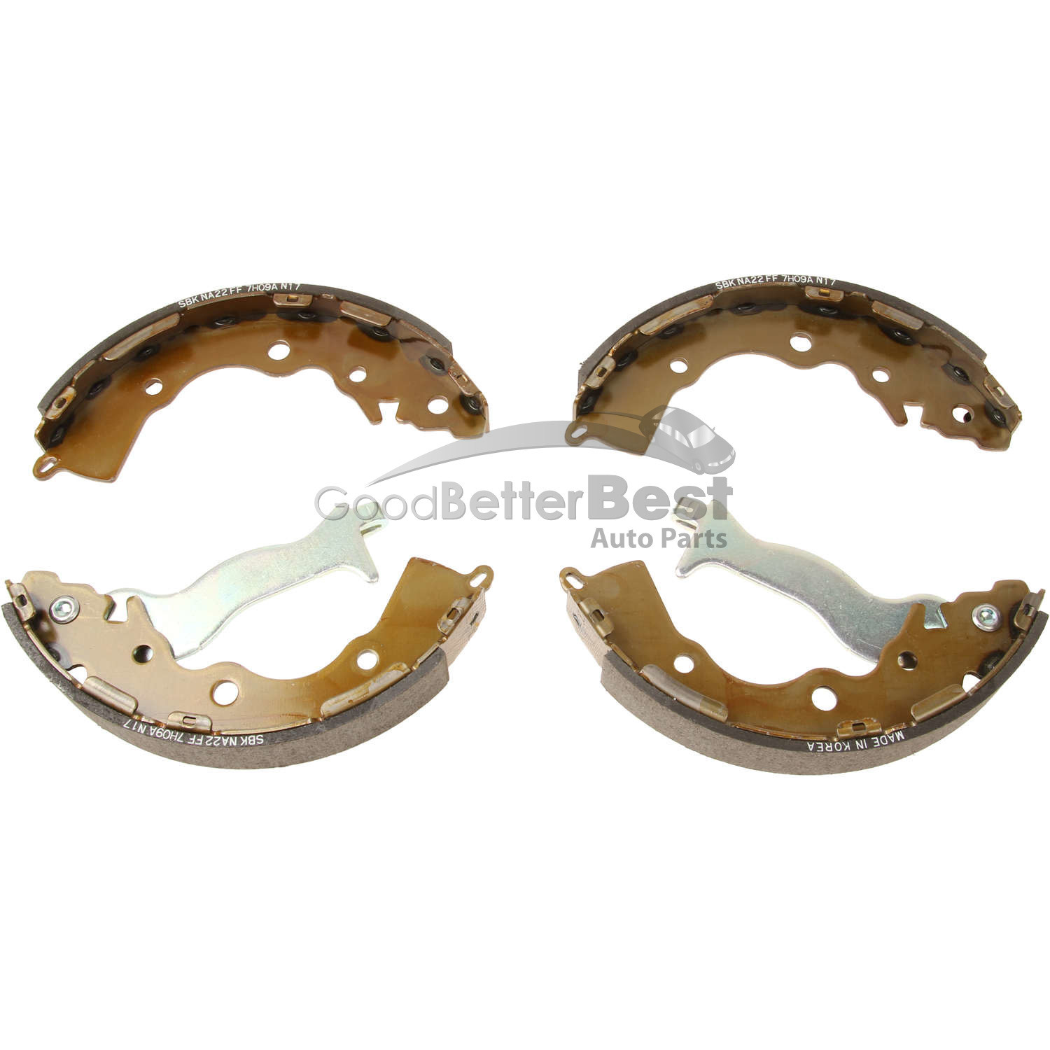 One New Sangsin Drum Brake Shoe Rear SA153 for Hyundai for Kia Accent