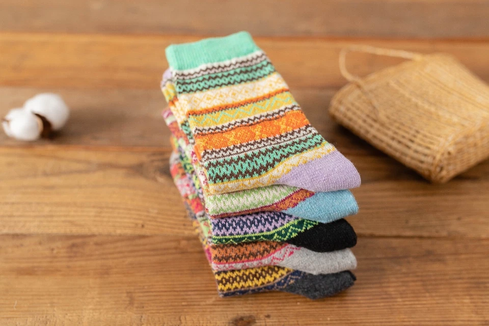 3 Pairs Womens Winter Warm Thermal Lambs Wool Merino Heavy Duty Boot Socks New - Image 2 of 4