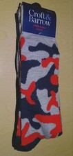 Croft  Barrow Men's Americana Camo USA Stars Fireworks Theme Socks New