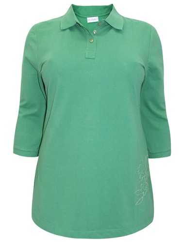Ladies Polo Top Plus Size 18 20/22 24/26 28/30 Embellished T-shirt Ulla  Popken | eBay
