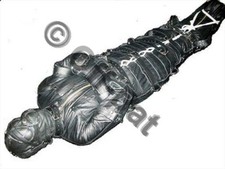 REAL LEATHER SLEEP SACK WITH HEAVY CANVAS LINING BONDAGE Leder Zwangsjacke