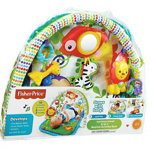 Fisher-Price Rainforest Friends 3-in-1 Musical Activity Gym