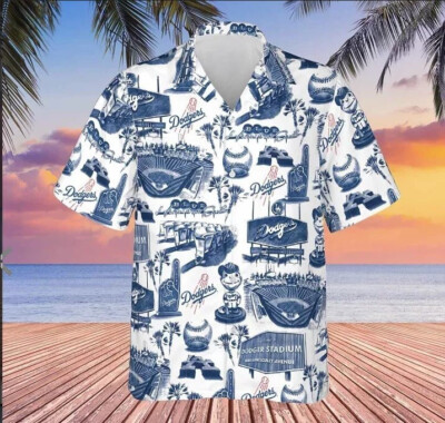 NEW 2024 Size M - LA Dodgers Hawaiian Shirt Stadium Baseball SGA