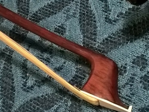 Big Thanks Promo! Brazilwood Cello Bow 3/4 #320 Oct Ebony lined Paris Eye Frog - Picture 8 of 12