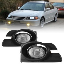 Fog Lights For 1998-2002 Honda Accord Front Bumper Clear Lens Switch Wiring Kit