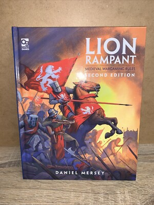 Osprey Games Lion Rampant zweite Ausgabe gebundenes Regelbuch von Daniel Mersey 
