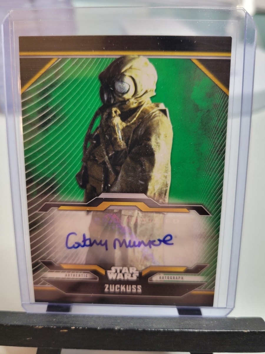 Cathy Munro as Zuckuss Auto Green 47/75 2021 Topps Star Wars