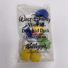 NEW DONALD DUCK WALT DISNEY WORLD MINI BEAN 2001 KELLOGG'S - Sealed