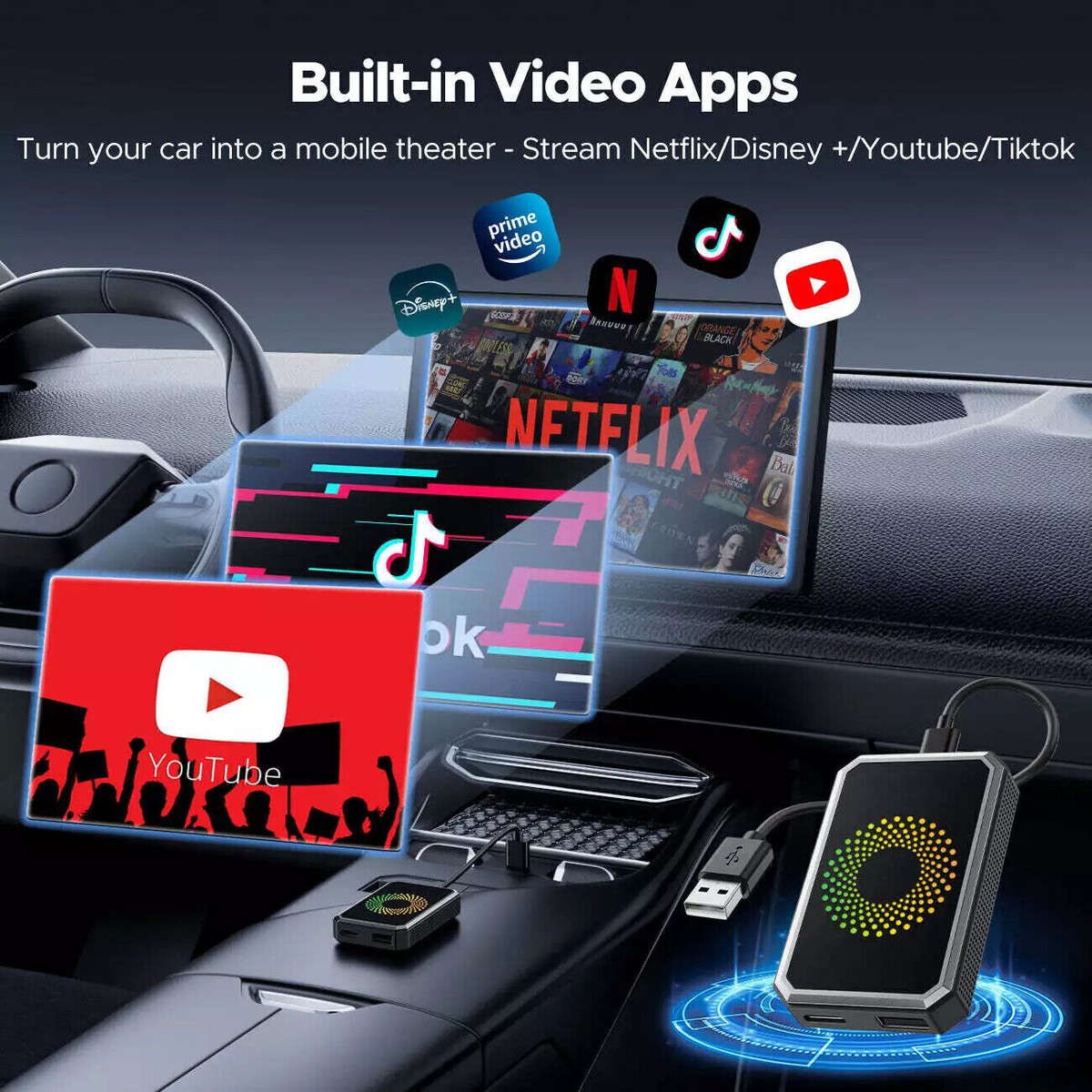 CB6 AI Box 2025年版 CarPlay & Android Auto Amazon.com: ATOTOZONE CB6 CarPlay AI Box & Android AI Box