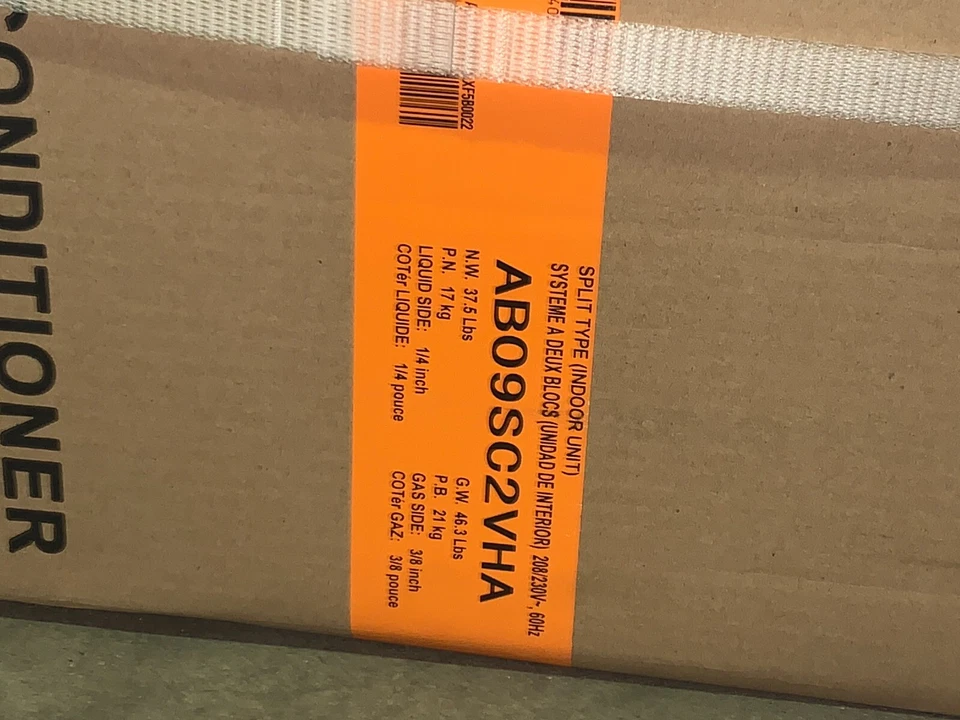 UNIDAD INTERIOR MINI CASETE TECHO DIVIDIDO HAIER 9K BTU 410A - AB09SC2VHA Foto 2 de 4