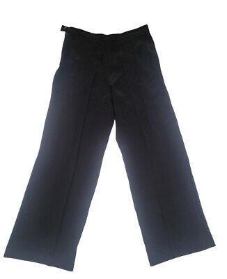 Cerruti 1881 France high waisted dress Pants Color Black US 8, FR 40, IT 44