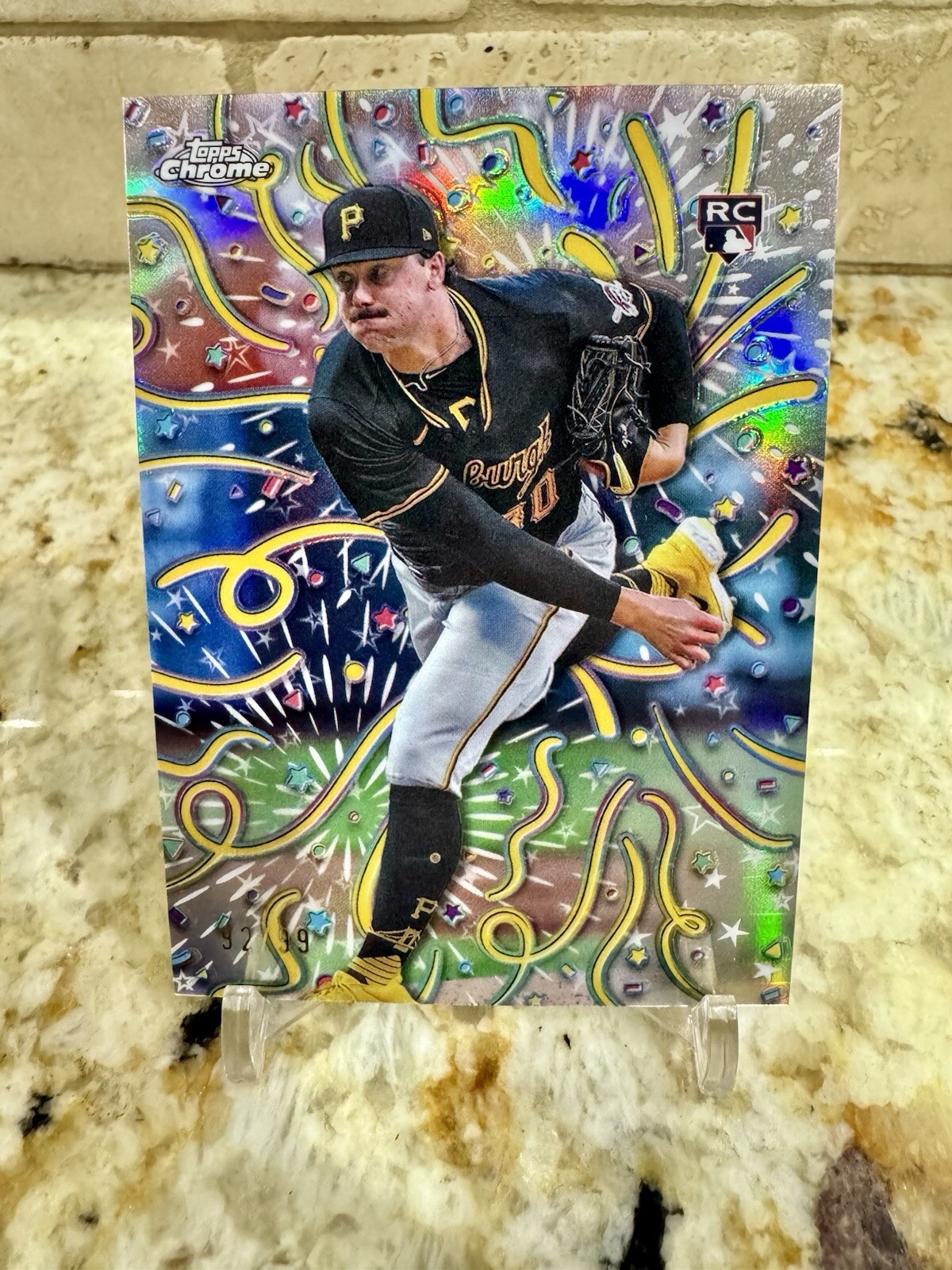 🔥PAUL SKENES 2024 Topps Chrome Update Celebracion 92/99 #CELE-15 Rookie⚾️