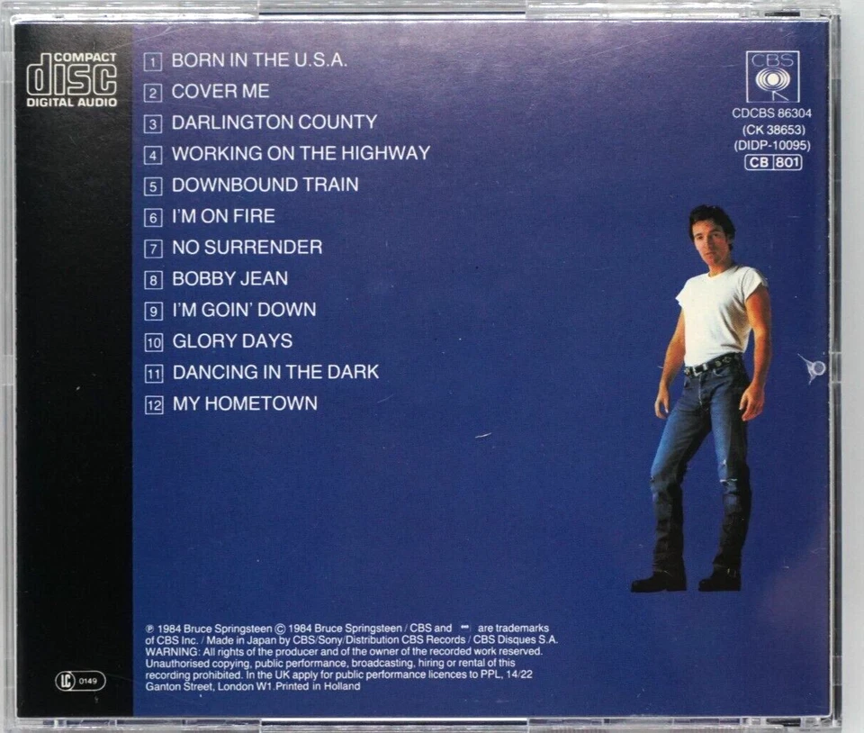 Bruce Springsteen : Born In The USA  (Japan  1984 Press) CD Album - HTF - Image 2 of 4