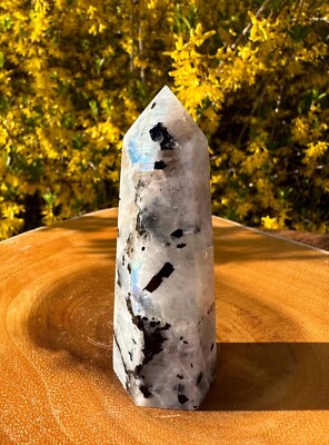 Beautiful Rainbow Moonstone Point *Hope *Optimism *Calmness
