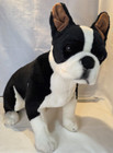 Melissa & Doug Realistic Boston Terrier Dog Black White Plush Dog #4855 24"