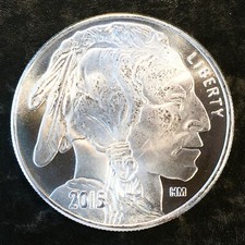 1 oz Silver Bullion 2015 BUFFALO BUST from original roll COMBINED SHIPPING #Z 79.51 per troy oz