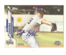 2020 Topps Pro Debut TJ SIKKEMA AUTO #1 Draft Pick New York YANKEES