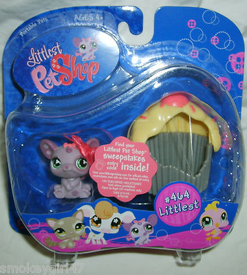 Littlest Pet Shop Portable Pets Mouse #464 Littlest NIB | eBay