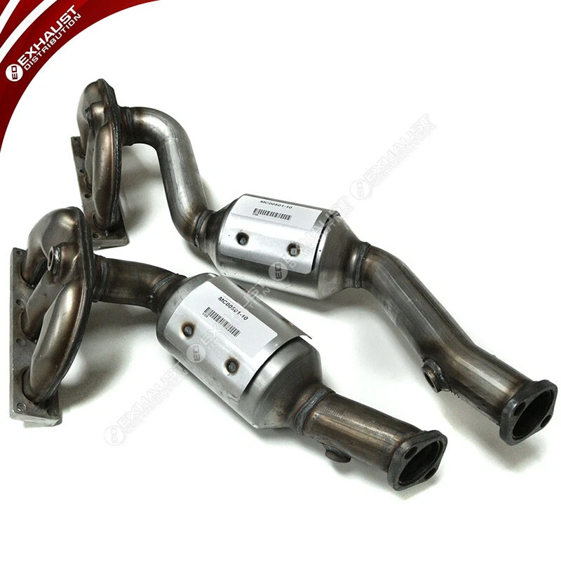 Convertidores catalíticos colector BMW 325xi 2,5L 2001-2005 delantero y trasero 2 piezas Foto 2 de 4