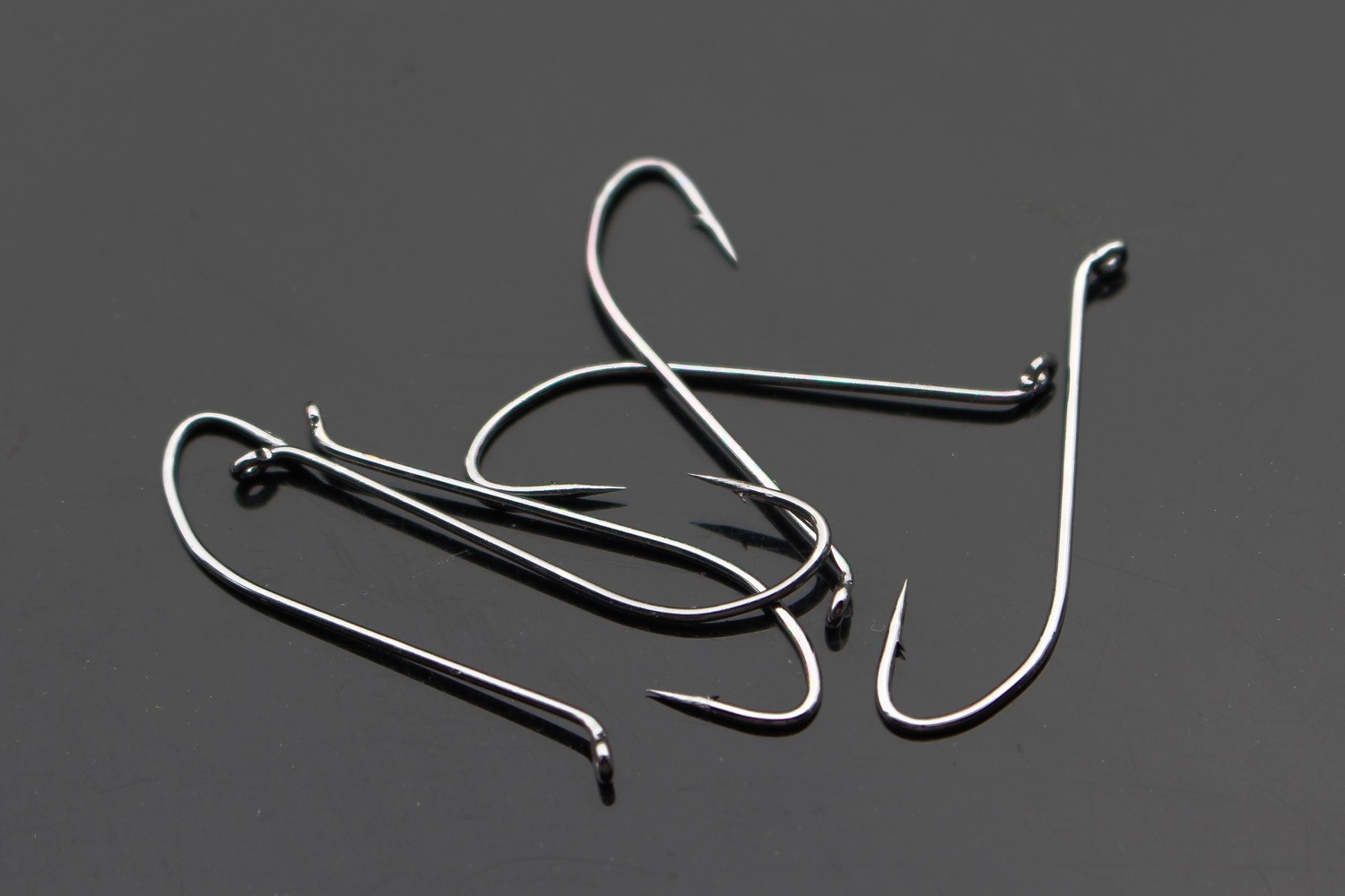 20 pcs/lot Silver Fly Tying Hook Long Shank Up Eyed Salmon Fishing