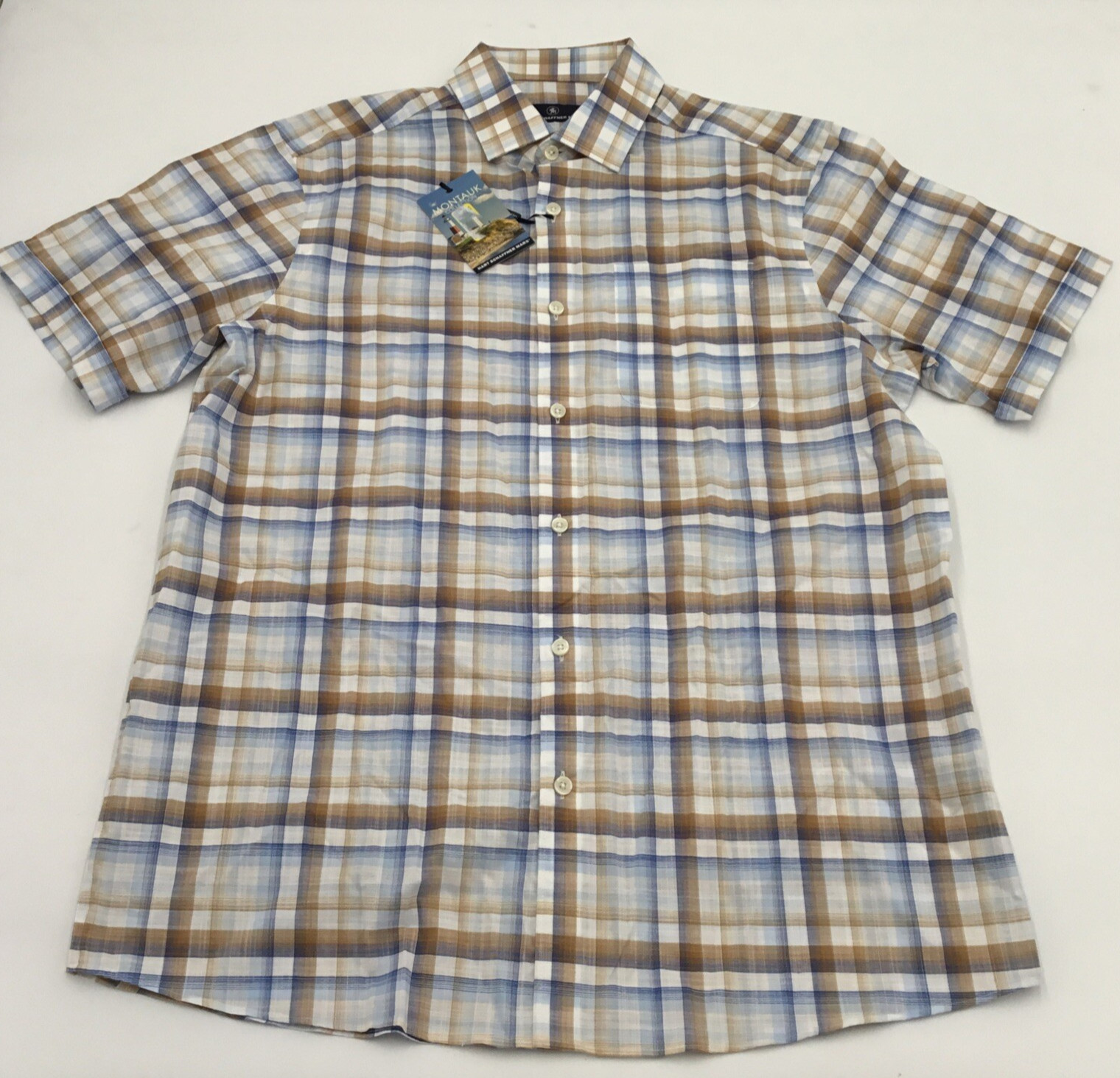 Мужская рубашка с коротким рукавом Hart Schaffner Marx, Многоцветная, Средний размер