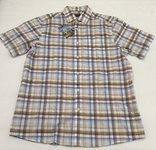 Hart Schaffner Marx Men's Short Sleeve Shirt, Multi, Medium