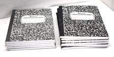 Lot of 11 Composition Notebooks Wide Ruled 100 Sheets 7.5" x 9.75"