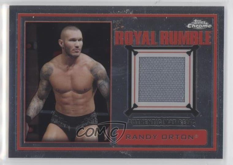 2014 Topps Chrome WWE Royal Rumble Mat Relics Randy Orton 0d5
