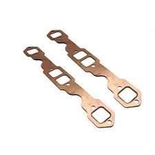 Takpart 2pcs Exhaust Gaskets Replacement Square Port Copper Header Golden Takpart 2pcs Exhaust Gaskets Replacement Square Port Copper Header Golden