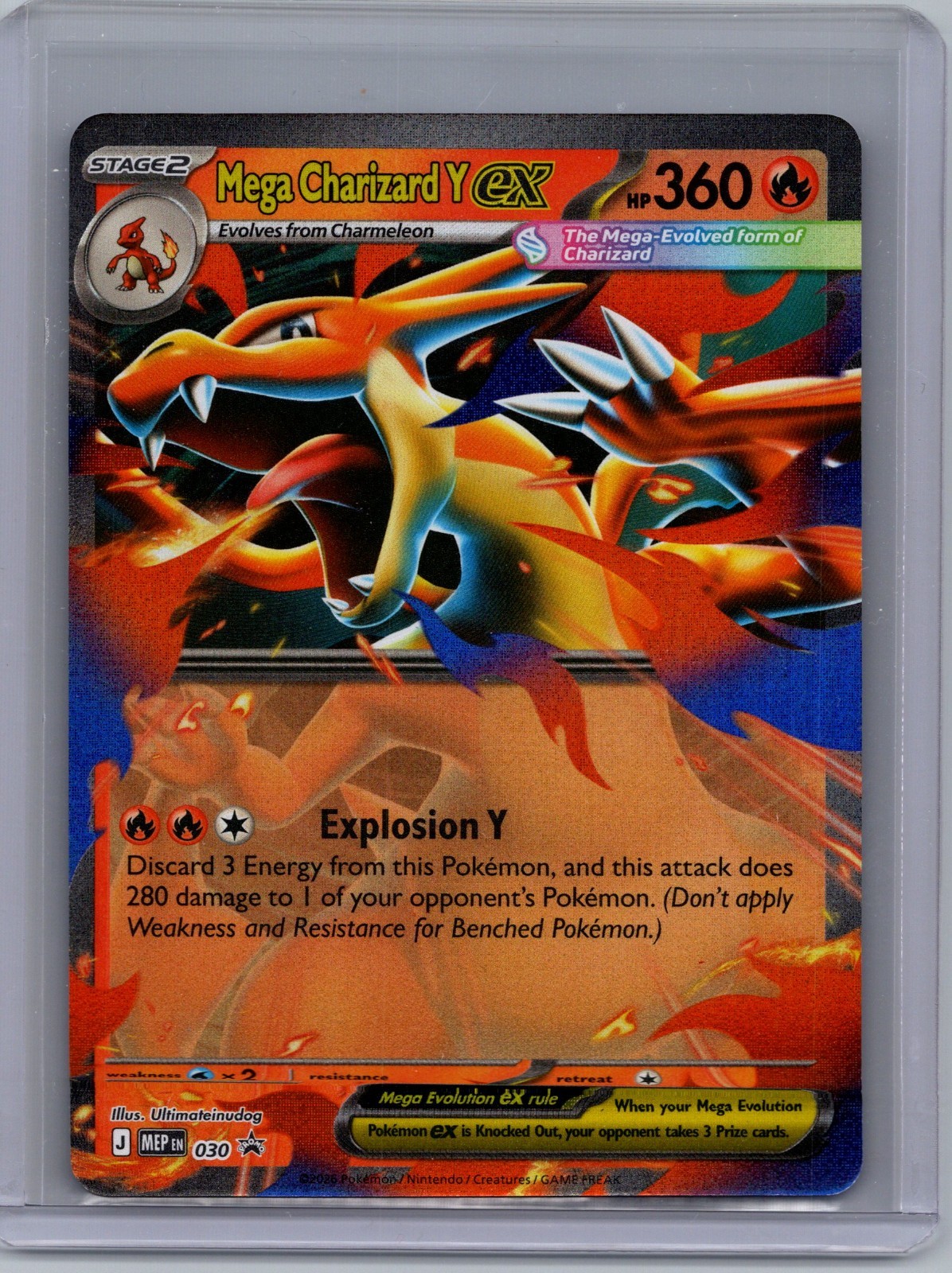 Mega Charizard Y ex #30 Black Star Promo Mega Evolution (MEP) Near Mint