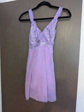 Light Purple Sequin Babydoll Dress Kelle Dance Costume MA