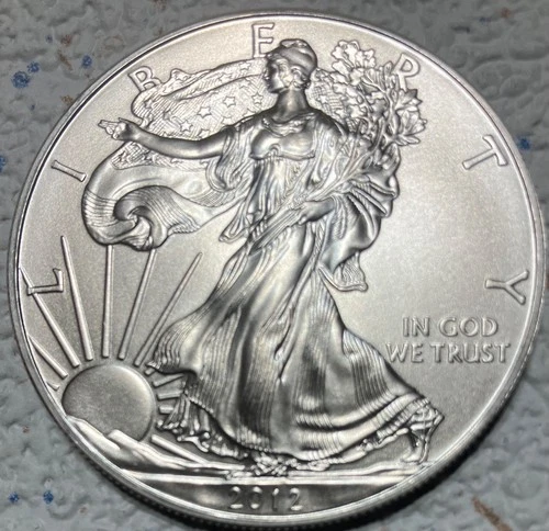 2012  1 Oz Silver American Eagle BU