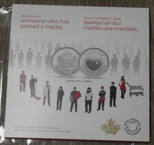 2020 Canada Thank you Medal UNC Coin Set 1.