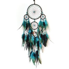 Blue and Black Dream Catcher with Crystal Tree of Life Large Dream Catchers W...