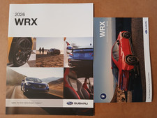 2026 SUBARU WRX BROCHURE MINT! 4 PAGES + ACCESSORIES BROCHURE 32 PAGES