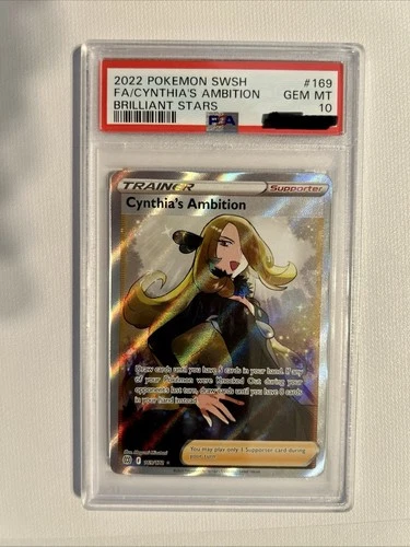 Cynthia's Ambition Full Art Brilliant Stars 169/172 PSA 10