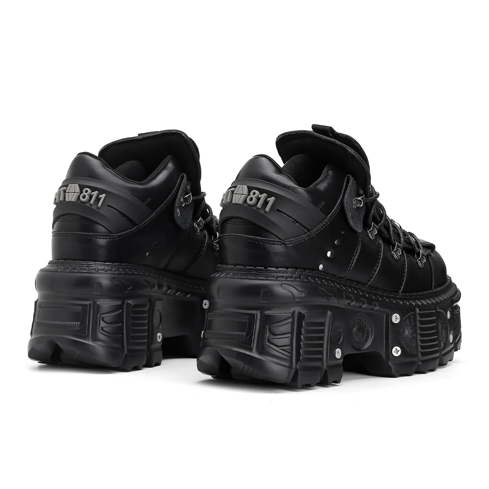 ナイキエアフォース1 07 26.0cm Women Shoes Punk Style Platform Gothic Ankle Rock Boots Metal