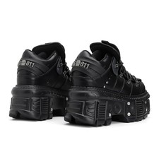 Women Shoes Punk Style Platform Gothic Ankle Rock Boots Metal Decor Sneaker 6CM