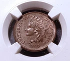 1866 NGC MS62 BN Indian Head Cent