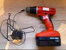 Black And Decker 18V Cordless Drill Driver With Battery And Charging Plug