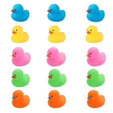 Bath Duck Toys 15 PCS Colorful Mini Rubber Ducks Squeak