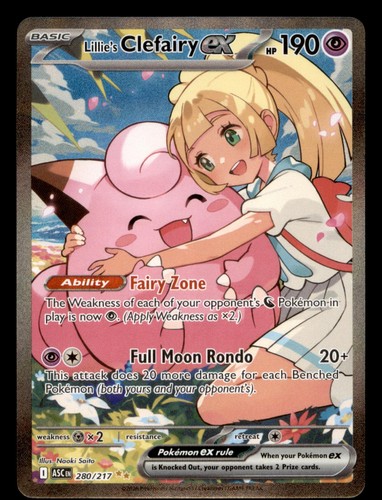Lillie's Clefairy ex 280/217 Ascended Heroes Pokemon Holo NM