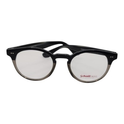 Schott NYC Phoenix C3 Schwarz-Grau Panto Unisex Acetat Handmade