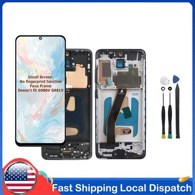 LCD Display Touch Screen Digitizer Frame For Samsung Galaxy S20 4G 5G G980 G981