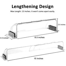 Adjustable Air Vent Deflector - Pack of 2, Transparent