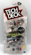 TECH DECK Fingerboard 4-Pack Element Skateboards Set, Bubble Envelope Ship NEW